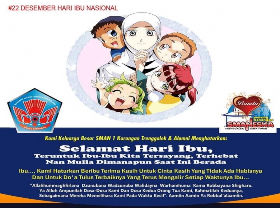 SELAMAT PERINGATI HARI IBU NASIONAL, 22 DESEMBER 2022
