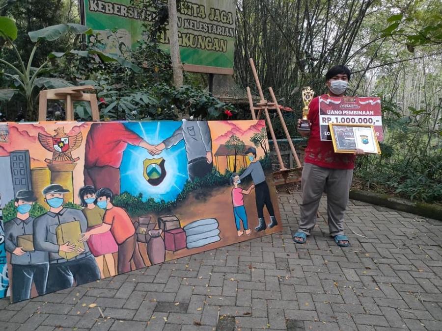 JUARA HARAPAN 1 TINGKAT PELAJAR&quot; DALAM LOMBA MELUKIS MURAL SE-KABUPATEN TRENGGALEK