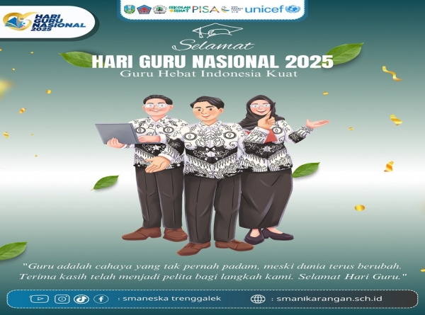 SMAN 1 KARANGAN GELAR UPACARA HARI GURU NASIONAL 25/11/2025