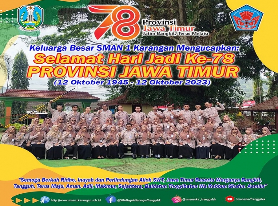 SELAMAT HARI JADI KE-78 PROVINSI JAWA TIMUR 12 OKTOBER 2023