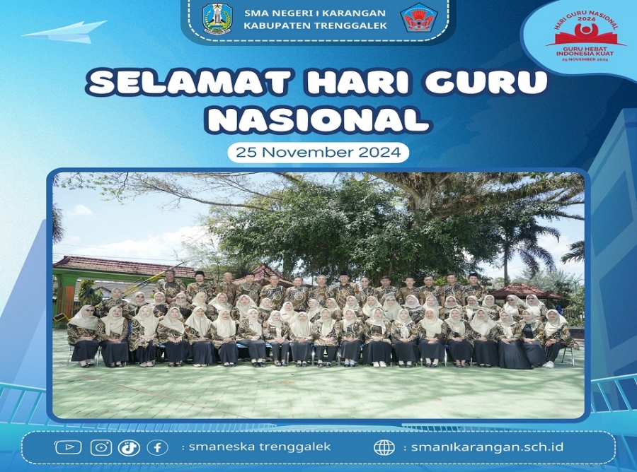 SELAMAT HARI GURU NASIONAL 2024 TERIMA KASIH ATAS DEDIKASINYA