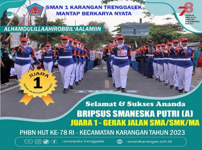 PELETON PUTRI GERAK JALAN SMANESKA BORONG KEJUARAAN PHBN