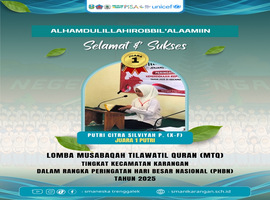 SMANESKA BORONG 2 PRESTASI MTQ TINGKAT KEC.KARANGAN