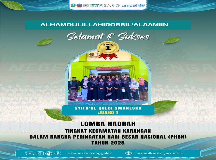 GRUP HADRAH SYIFA&rsquo;UL QOLBI SMANESKA SABET JUARA 1 PHBN 2025