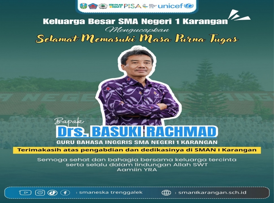 DRS. BASUKI RACHMAD RESMI MEMASUKI MASA PURNA TUGAS