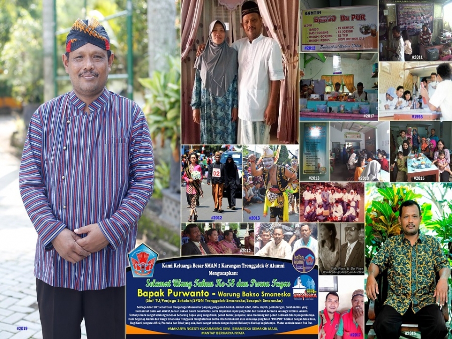 SELAMAT MEMASUKI MASA PURNA TUGAS “MBAH PURWANTO – STAF TU/SESEPUH SMANESKA