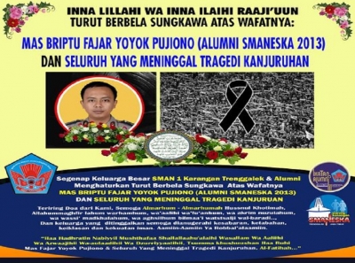 ALUMNI SMANESKA 2013 SALAH SATU KORBAN TRAGEDI KANJURUHAN