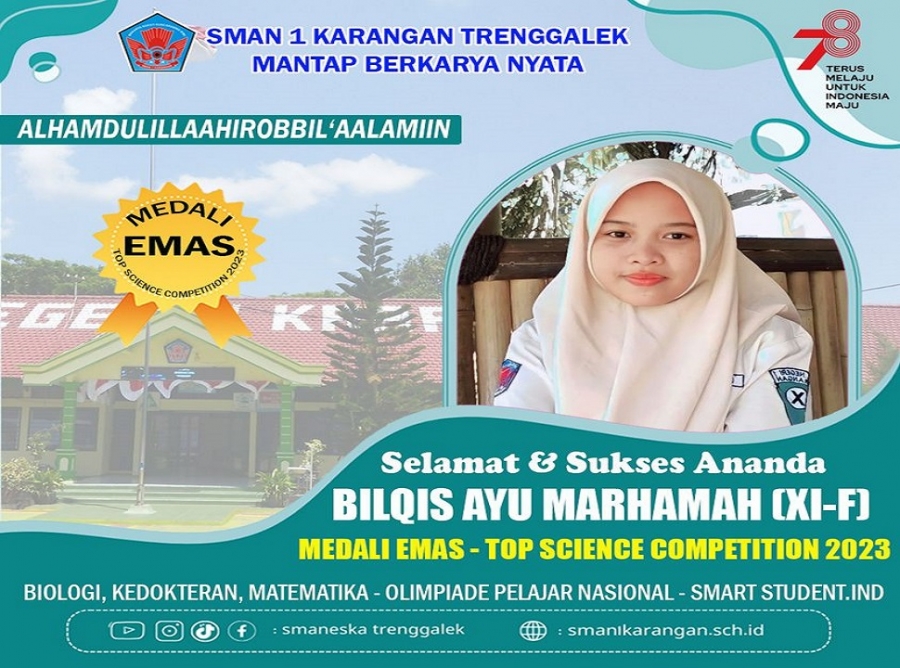 BILQIS A. (XI-F) RAIH MEDALI EMAS - TOP SCIENCE BIOLOGI 2023