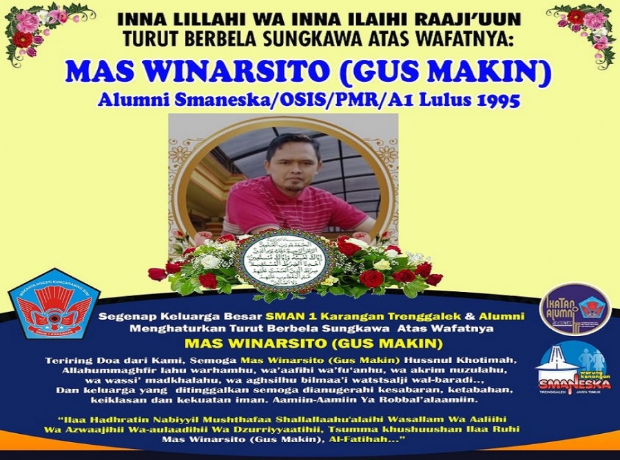 ALUMNI SMANESKA  LULUSAN TAHUN1995 INI MENINGGAL DUNIA