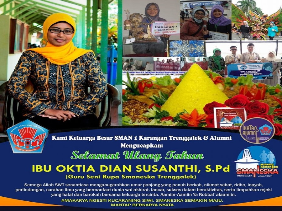 KAMI KELUARGA BESAR SMAN 1 KARANGAN TRENGGALEK &amp; ALUMNI MENGUCAPKAN: