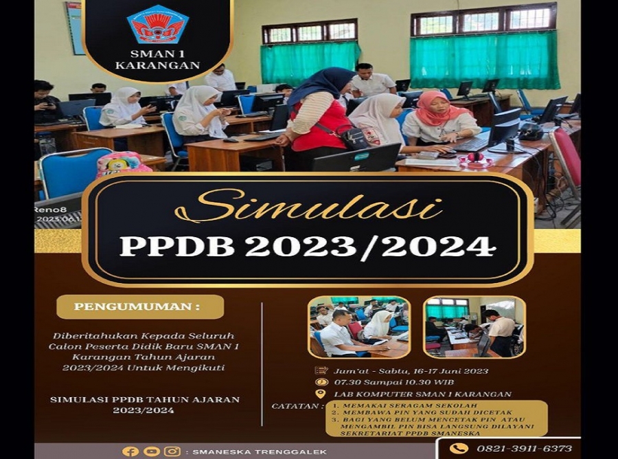 PELAYANAN SIMULASI PPDB 2023 DI LABKOM SMANESKA