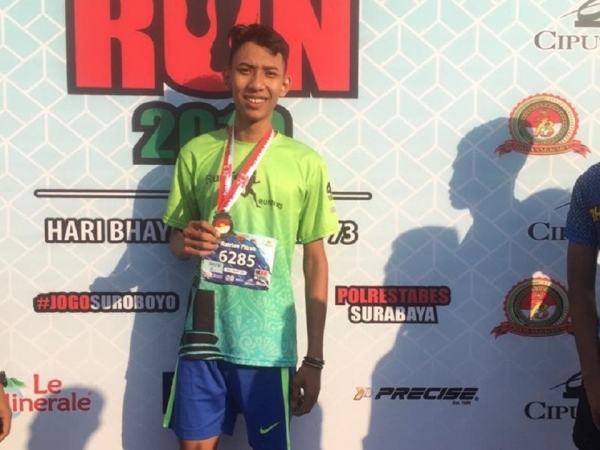 FINIS KE-37 DARI 700 PESERTA DI BHAYANGKARA RUN 2019