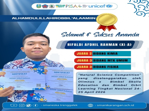 RIFALDI AFDHIL R. (XI-A), BORONG 3 JUARA TINGKAT NASIONAL 2026