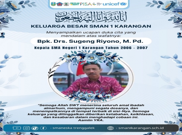 SUGENG TINDAK BPK. SUGENG KEPSEK SMANESKA TAHUN 2006 - 2007