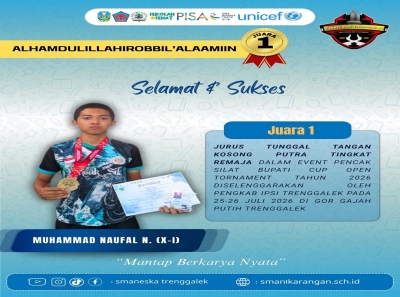 NAUFAL N. (X-I) SMAN 1 KARANGAN RAIH JUARA 1 JURUS TUNGGAL