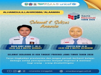 ALHAMDULILLAH DUA SISWA SMAN 1 KARANGAN LOLOS (OSN-P) TAHUN 2026