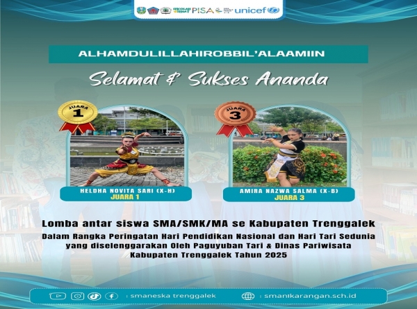 DUA MURID SMAN 1 KARANGAN BORONG JUARA LOMBA TARI 2025