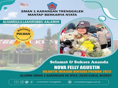 NOVA F. A. ALUMNI SMANESKA 2020 DILANTIK MENJADI BINTARA POLWAN