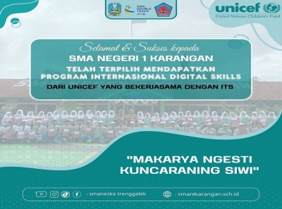 SMAN 1 KARANGAN DAPATKAN PROGRAM DIGITAL SKILLS DARI UNICEF