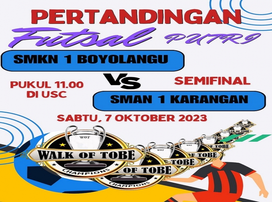SELAMAT BERTANDING TIM FUTSAL PUTRI SMAN 1 KARANGAN