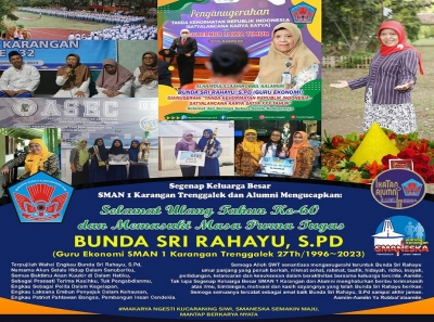 SELAMAT PURNA TUGAS BUNDA SRI RAHAYU, S.PD GURU SMANESKA