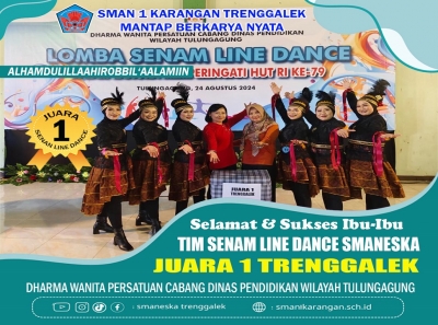 DWP SMAN 1 KARANGAN RAIH JUARA 1 SENAM LINE DANCE 2024