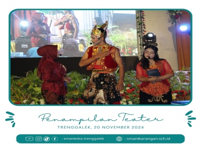 TEATER SMANESKA TAMPIL MEMUKAU PADA EVENT FKUB TRENGGALEK