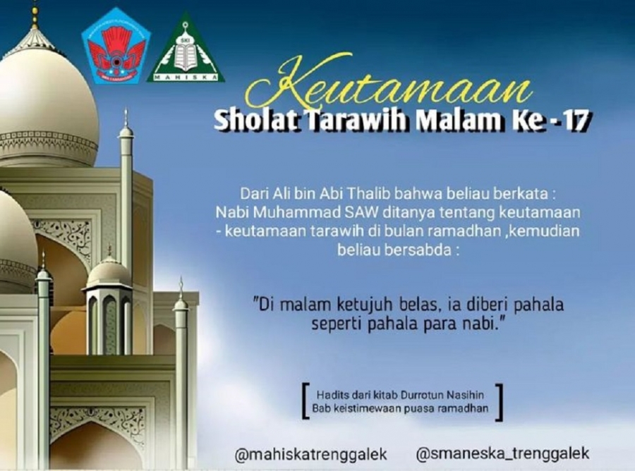 keutamaan Sholat Tarawih Malam  Ke 17