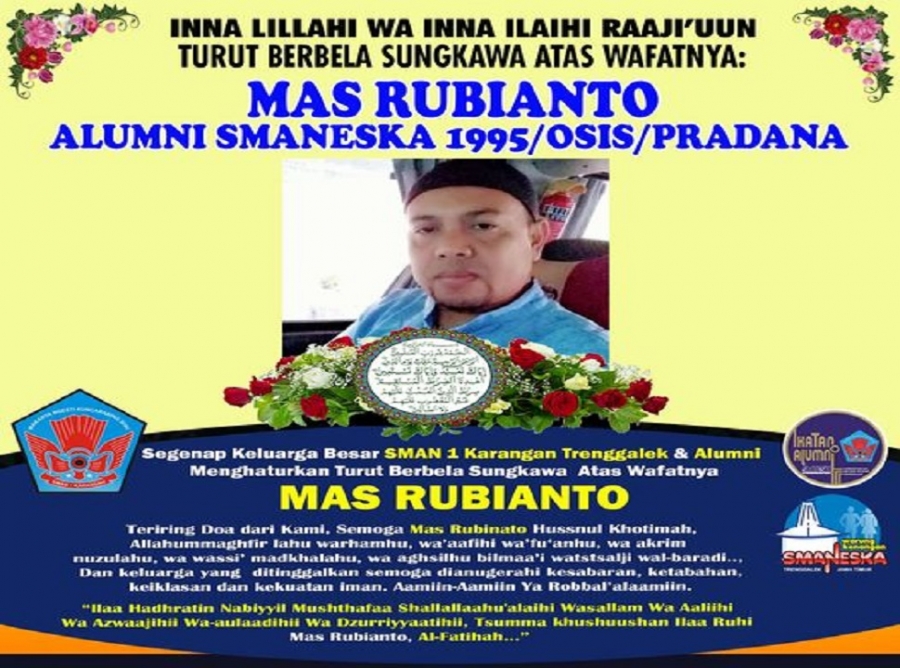 TURUT BERBELA SUNGKAWA WAFATNYA ALUMNI SMANESKA 1995