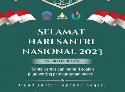 SMAN 1 KARANGAN UCAPKAN SELAMAT HARI SANTRI NASIONAL 2023