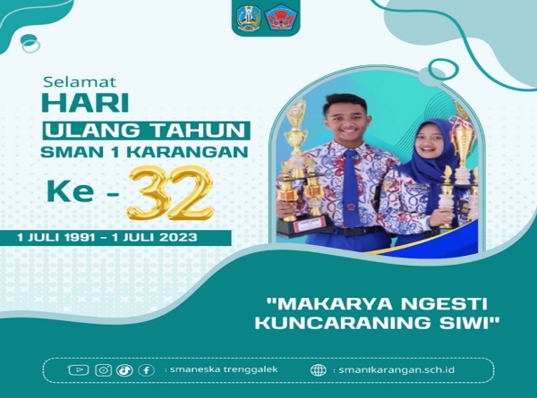 TWIBBON PERINGATAN HUT KE-32 SMANESKA, 1 JULI 2023