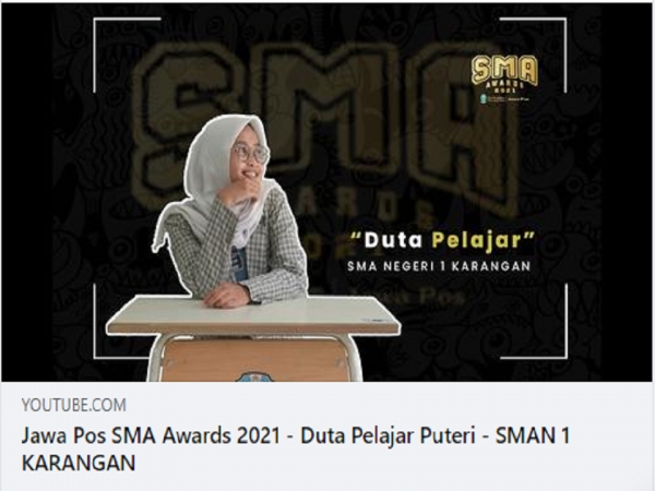 Jawa Pos SMA Awards 2021 - Duta Pelajar Puteri - SMAN 1 KARANGAN