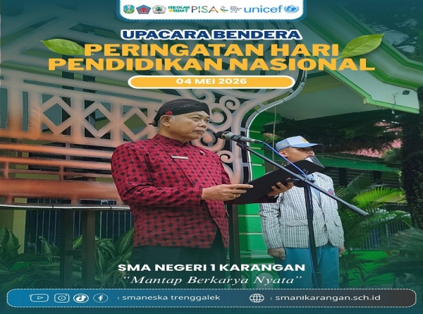 SMAN 1 KARANGAN GELAR UPACARA PERINGATAN HARDIKNAS 2026