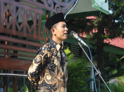 KPU TRENGGALEK GELAR SOSIALISASI PEMILU DI SMAN 1 KARANGAN