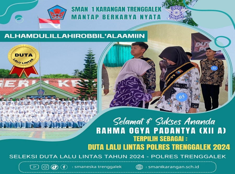 RAHMA OGYA XII A RAIH GELAR DUTA LANTAS POLRES TRENGGALEK 2024
