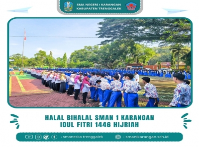 HALAL BIHALAL DI AWAL MASUK SEKOLAH SMAN 1 KARANGAN