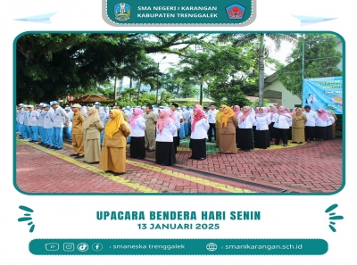 SMANESKA GELAR UPACARA BENDERA HARI SENIN, 13/01/2025