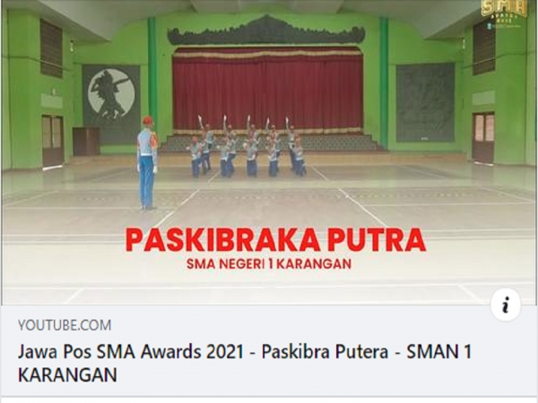 Jawa Pos SMA Awards 2021 - Paskibra Putera - SMAN 1 KARANGAN