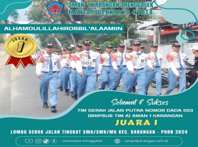 PASUKAN PBB PUTRA SMANESKA NOMOR DADA 03 RAIH JUARA 1