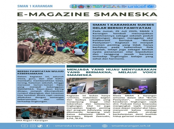 SMAN 1 KARANGAN SUKSES GELAR AKSI BERSIH PAWIYATAN 25 JULI 2025