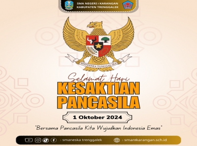 SELAMAT HARI KESAKTIAN PANCASILA 1 OKTOBER 2024