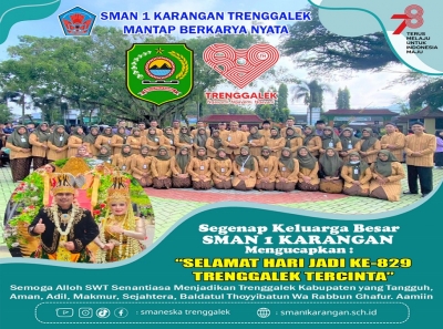 SELAMAT HARI JADI KE-829 KABUPATEN TRENGGALEK TERCINTA