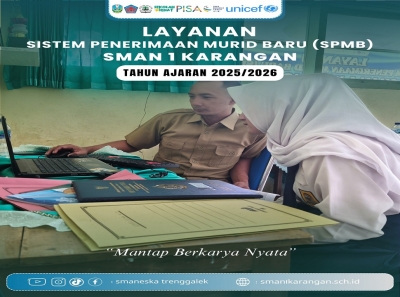 PELAYANAN PENGAMBILAN PIN SPMB DI SMAN 1 KARANGAN 2025