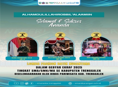 SISWA SMANESKA RAIH PRESTASI DI LOMBA FASHION PADA EKRAF 2025