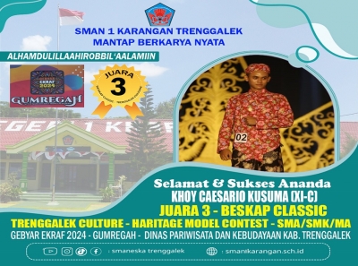 KHOY (XI-C) SMAN 1 KARANGAN RAIH JUARA 3 MODEL  BESKAP CLASIC