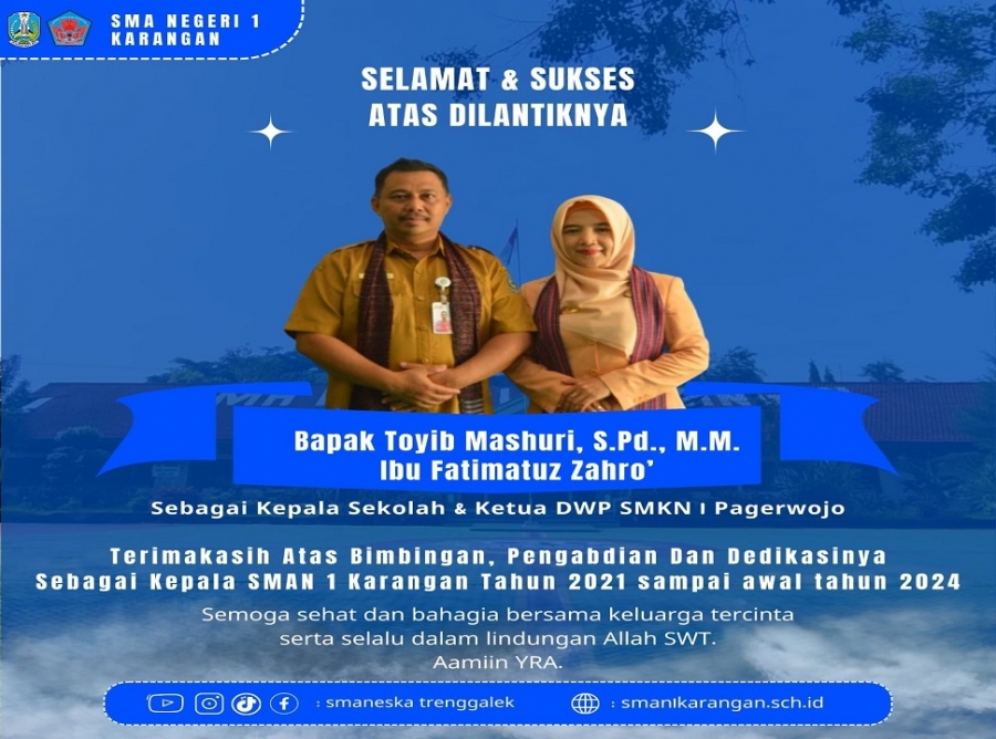 TERIMAKASIH BAPAK TOYIB ATAS DEDIKASINYA DI SMAN 1 KARANGAN