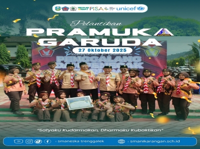 14 ANGGOTA PRAMUKA SMANESKA RESMI DILANTIK GARUDA
