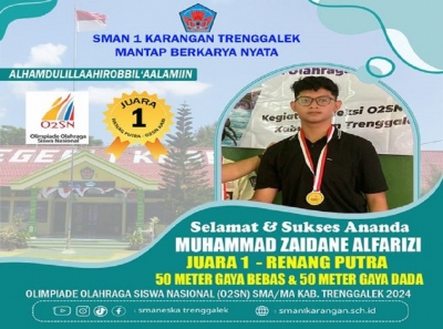 MUHAMMAD Z. A.  RAIH &ldquo;JUARA 1 RENANG PUTRA 02SN 2024