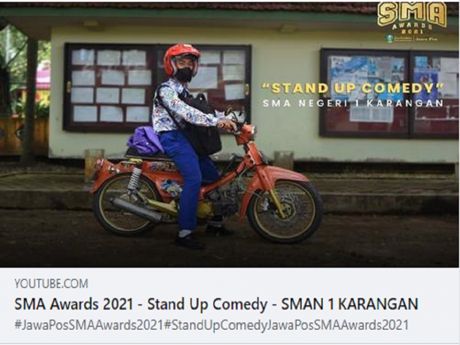 Jawa Pos SMA Awards 2021 - Stand Up Comedy - SMAN 1 KARANGAN