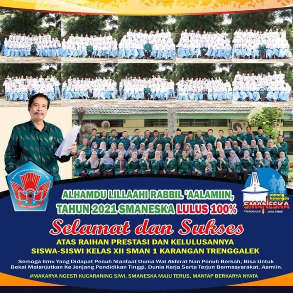 SMAN 1 KARANGAN TRENGGALEK &ldquo;LULUS 100%&rdquo; .